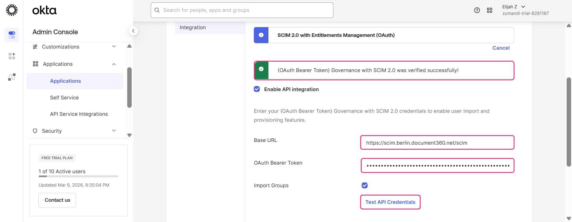 Okta with OpenID SSO