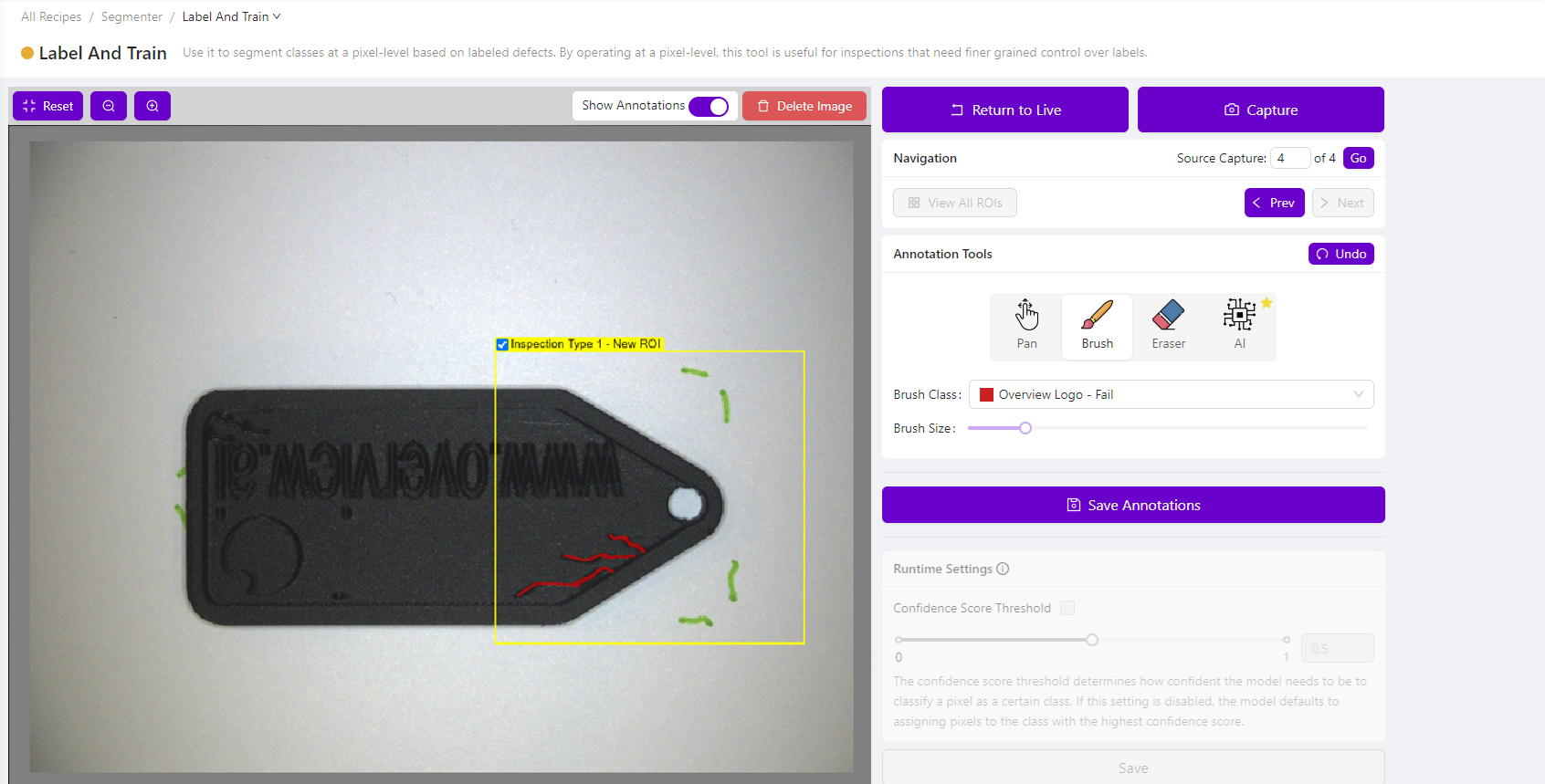 Segmentation Annotation - keychain(1)