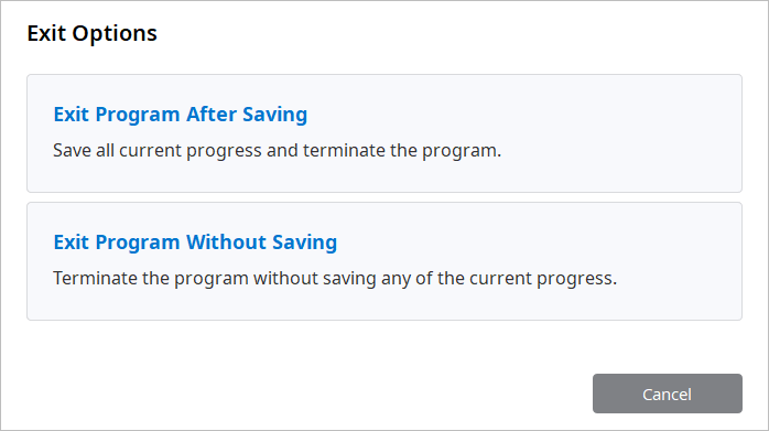 exit_options(1)