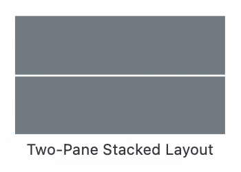 Two-Pane Stacked Program Layout