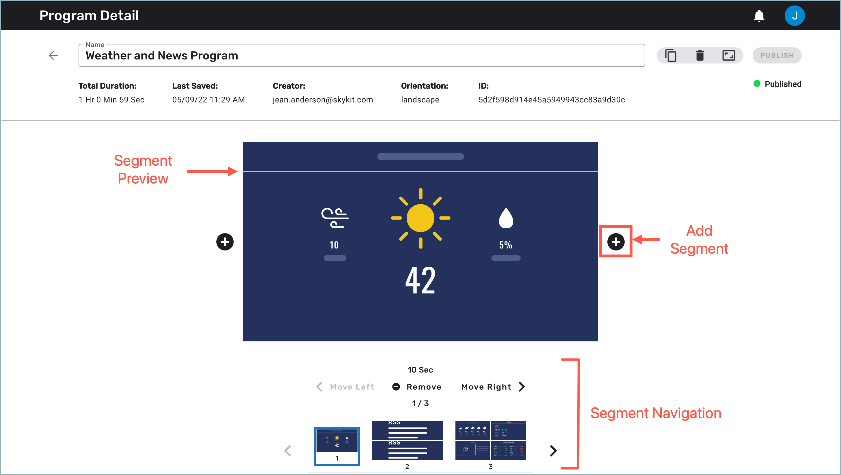 Program segments