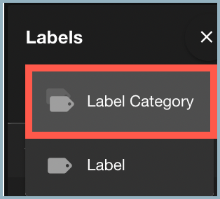 Select Label Category