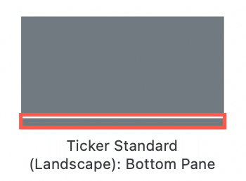 Ticker Standard Program Layout - landscape