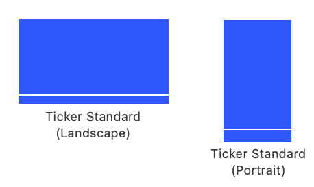 Ticker Standard program layouts