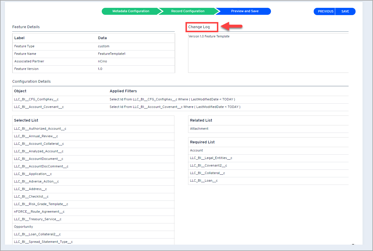 Custom Template Configuration and Image Preview