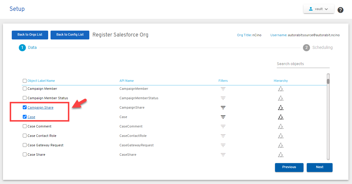 salesforce org components