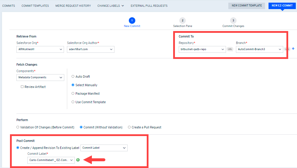 Commit Labels - AutoRABIT Knowledge Base