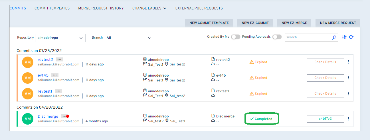 Commits Summary - AutoRABIT Knowledge Base