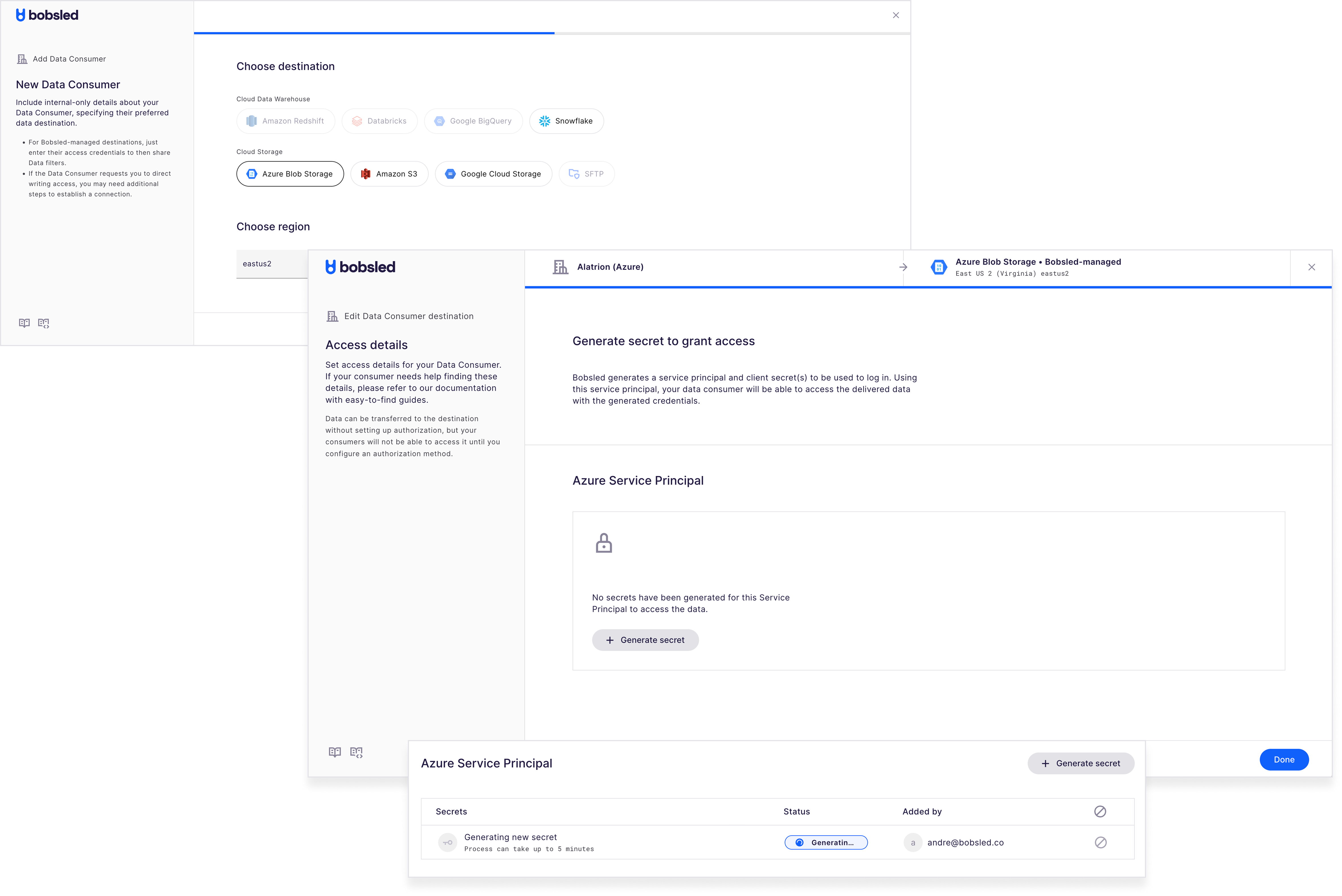 Bobsled-managed application setup guide