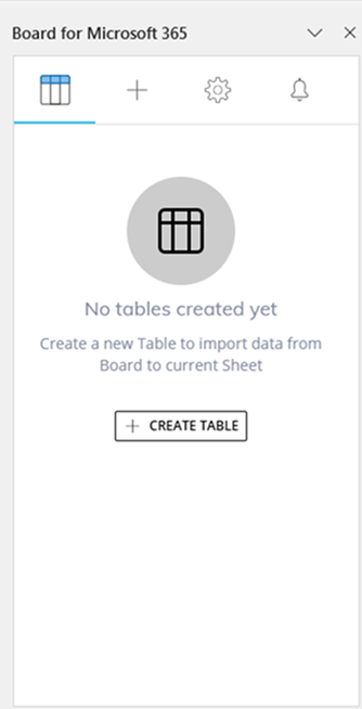 Connection and login to Board M365 Excel Add-in