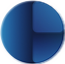 A circular design divided into three sections, showcasing a modern graphic style.