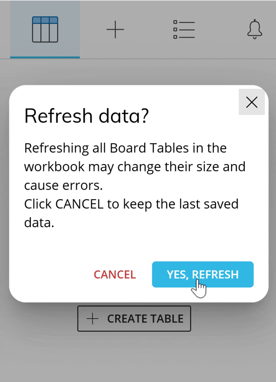 Refresh Workbook progress loader