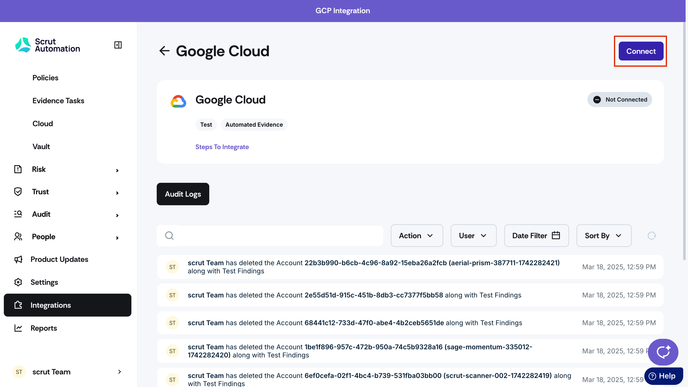 GCP Integration