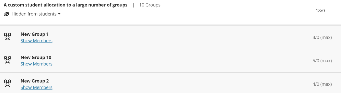 Allocate a large number of students to groups using Excel 11