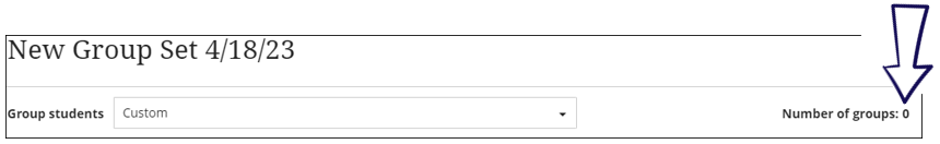 Creating custom groups small number of groups 2