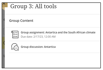 Groups Tools in Group space1