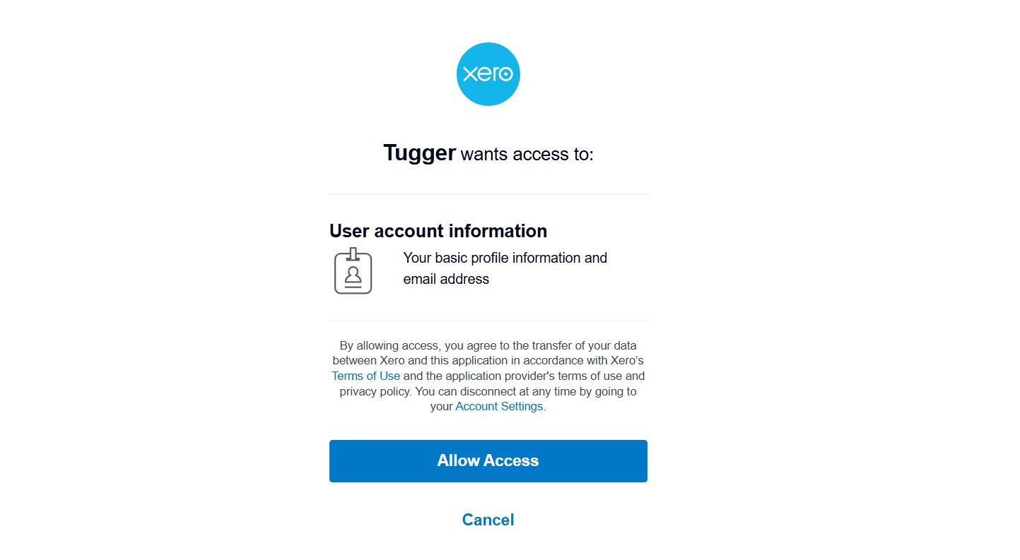 SSO Login with Xero