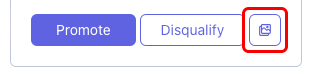 Image of the promote, disqualify, and preview buttons, with the preview button highlighted