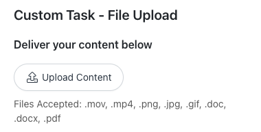 Image of a non-network file upload task