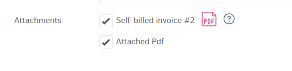 attachments-email self-billed invoice