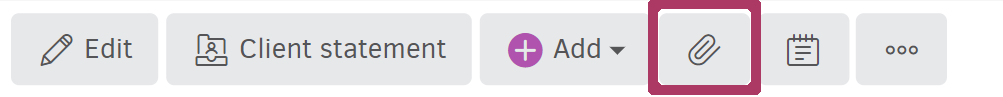 Attachments related to a contact