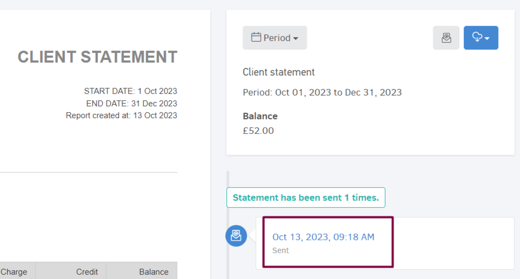 Client / Supplier Statement