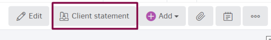 Client / Supplier Statement
