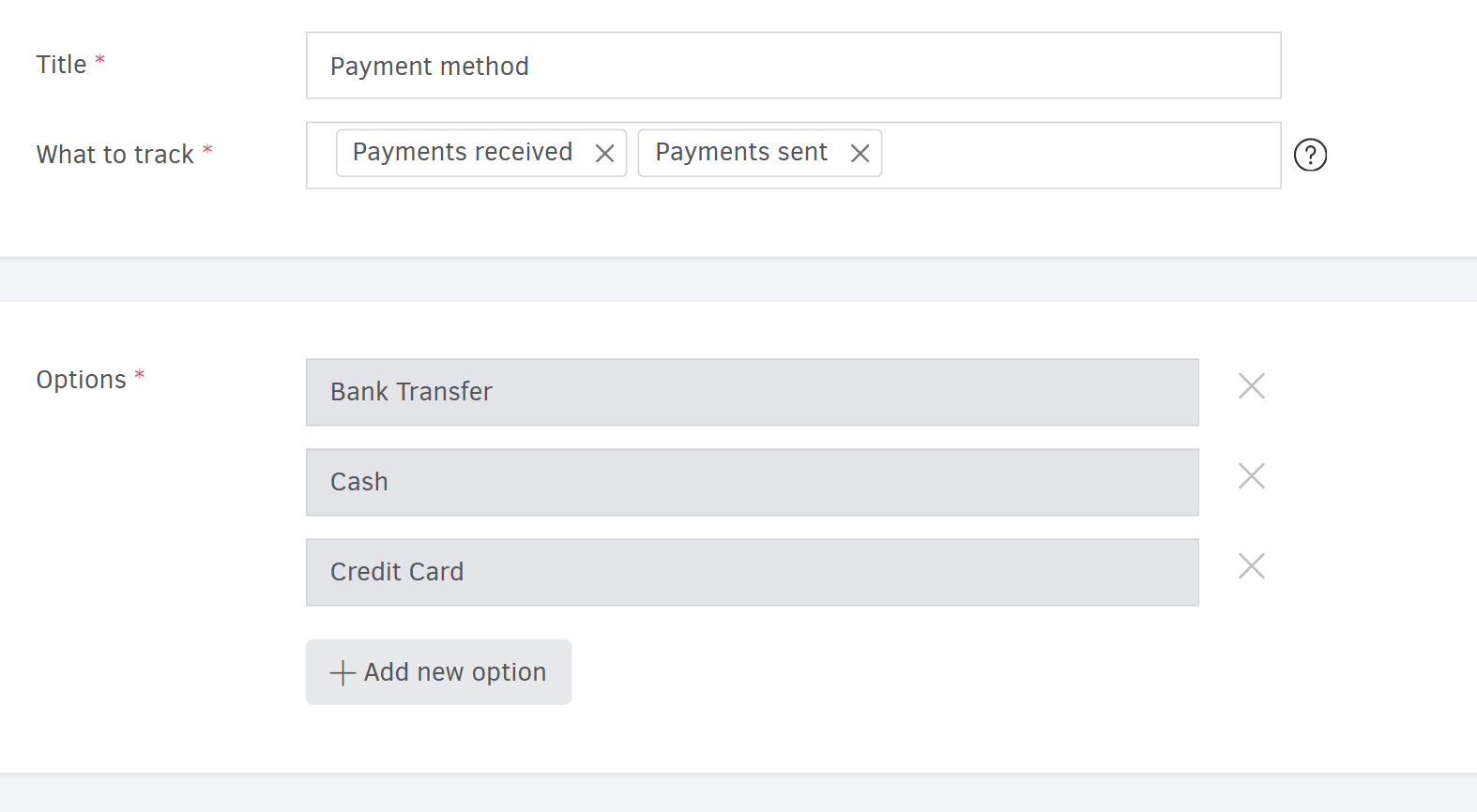 Edit a tracking category