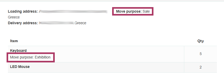 Move purpose in the display page