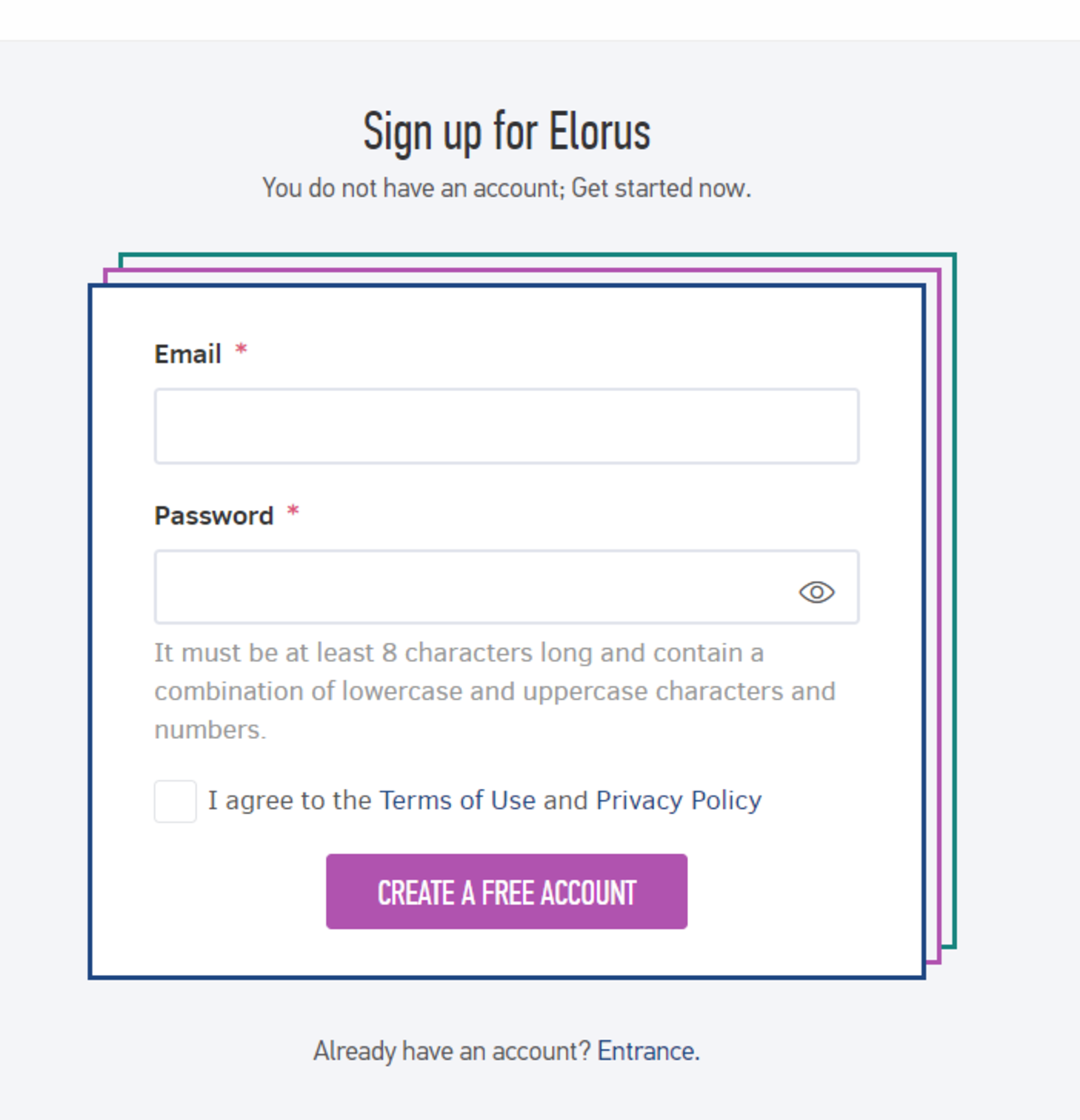 Sign up - Register with Elorus