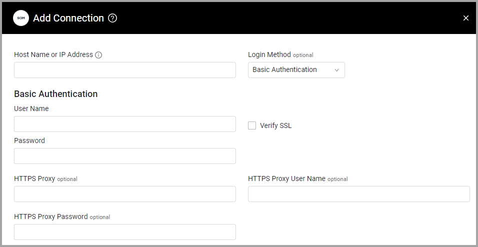 General SCIM with Basic Authentication