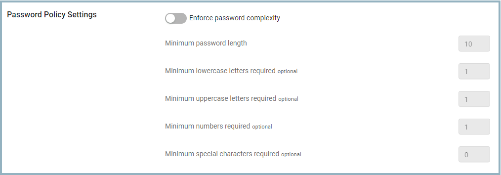 PasswordPolicySettings