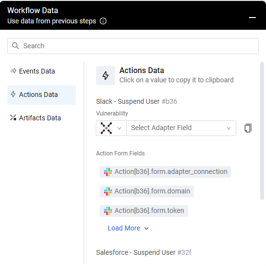 WorkflowActionsData