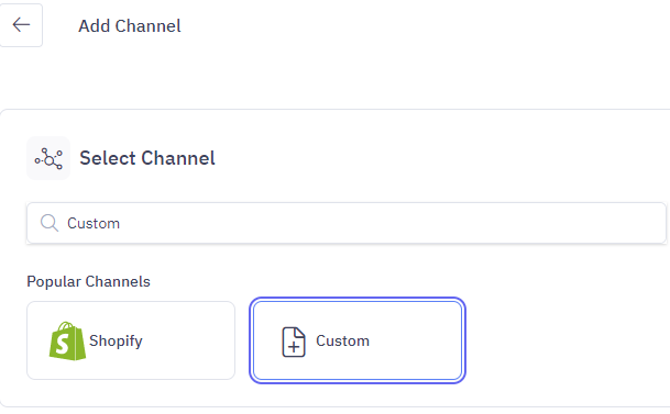 Custom Channel - Channel Integrations