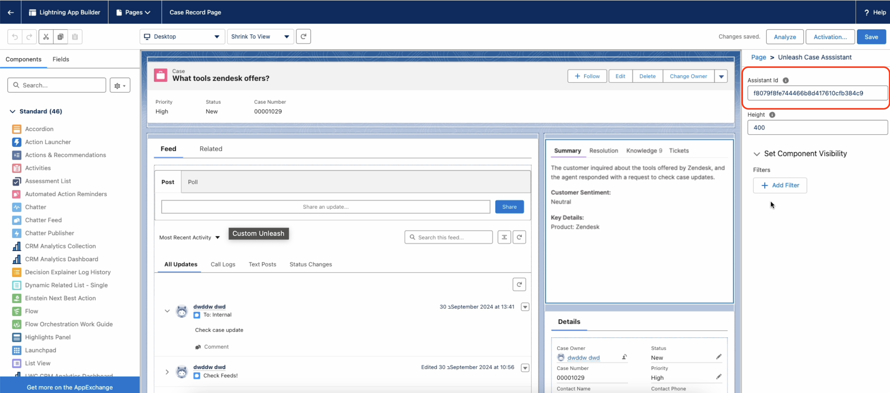 Installing the Assistant in Salesforce