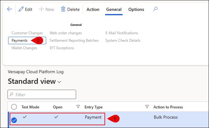 View Short Pay Comments Made in Versapay