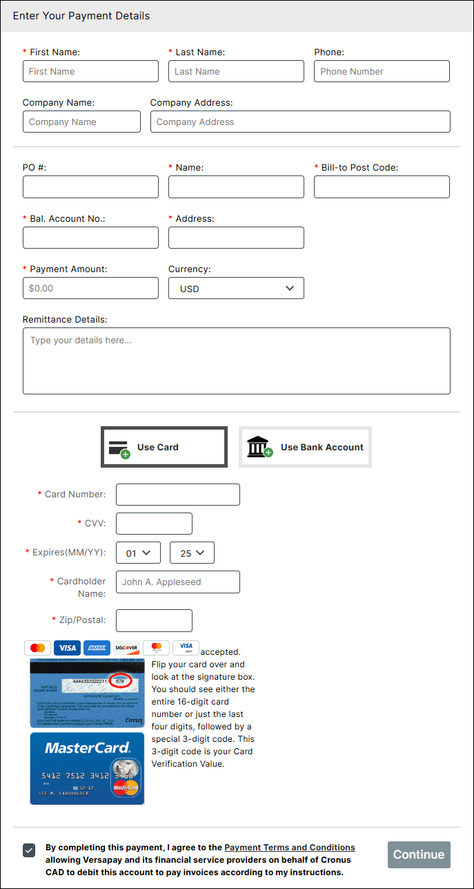 Manage Versapay Prepayments in Business Central