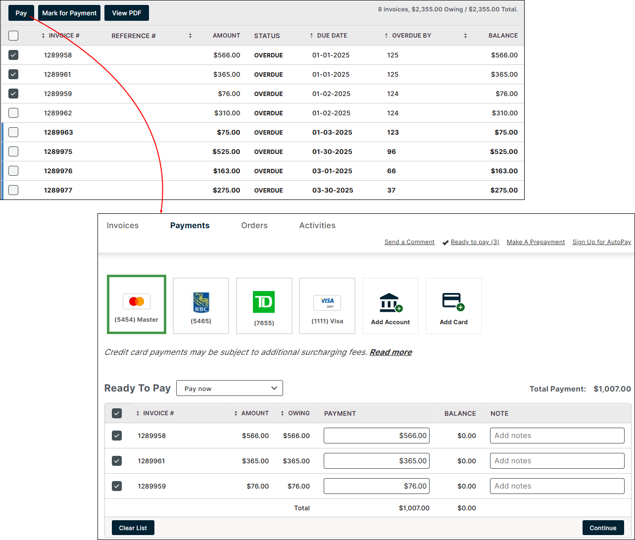 Using the Versapay Customer Portal (Merchant Template)