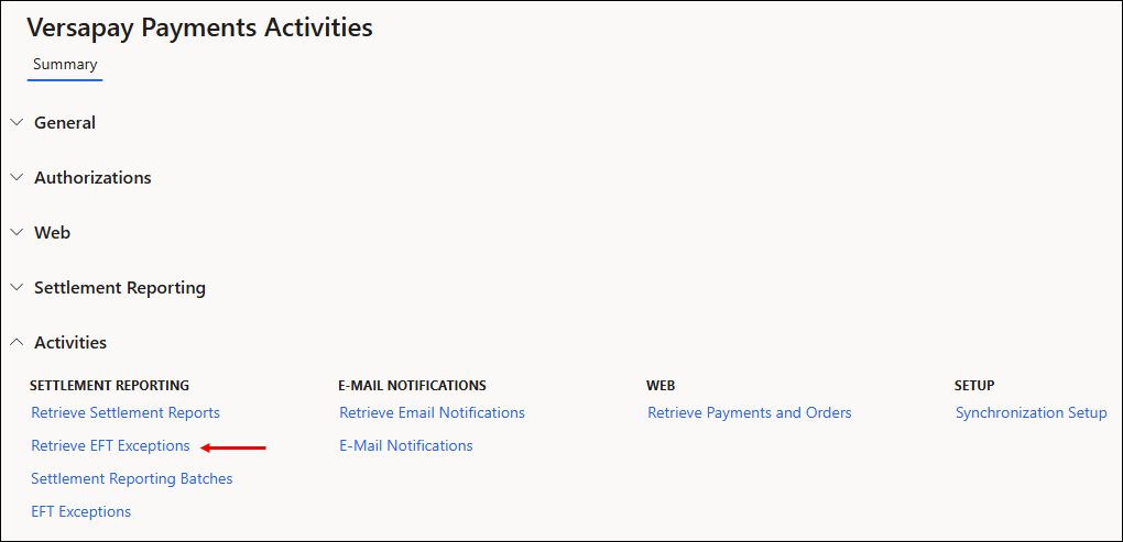 Settlement Reporting – EFT Exceptions