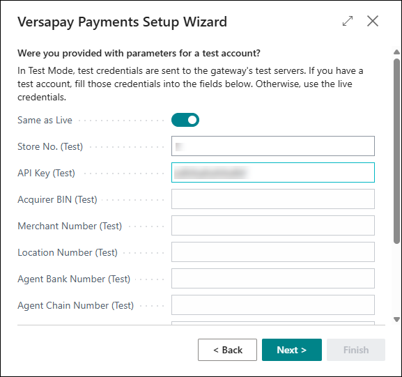 Versapay Payments Setup Wizard for Non-VPYNETWORK Processing