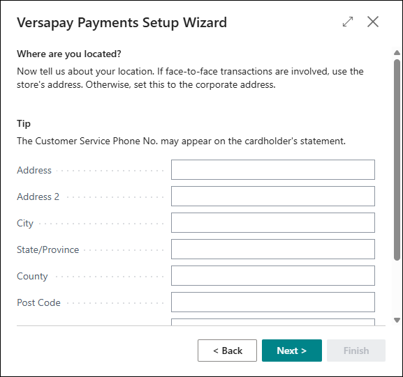 Versapay Payments Setup Wizard for Non-VPYNETWORK Processing