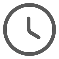 A simple clock icon, indicating scheduled refreshes in Supermetrics sidebar in Google Sheets.