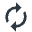 Circular arrows indicating a refresh action in a user interface element.