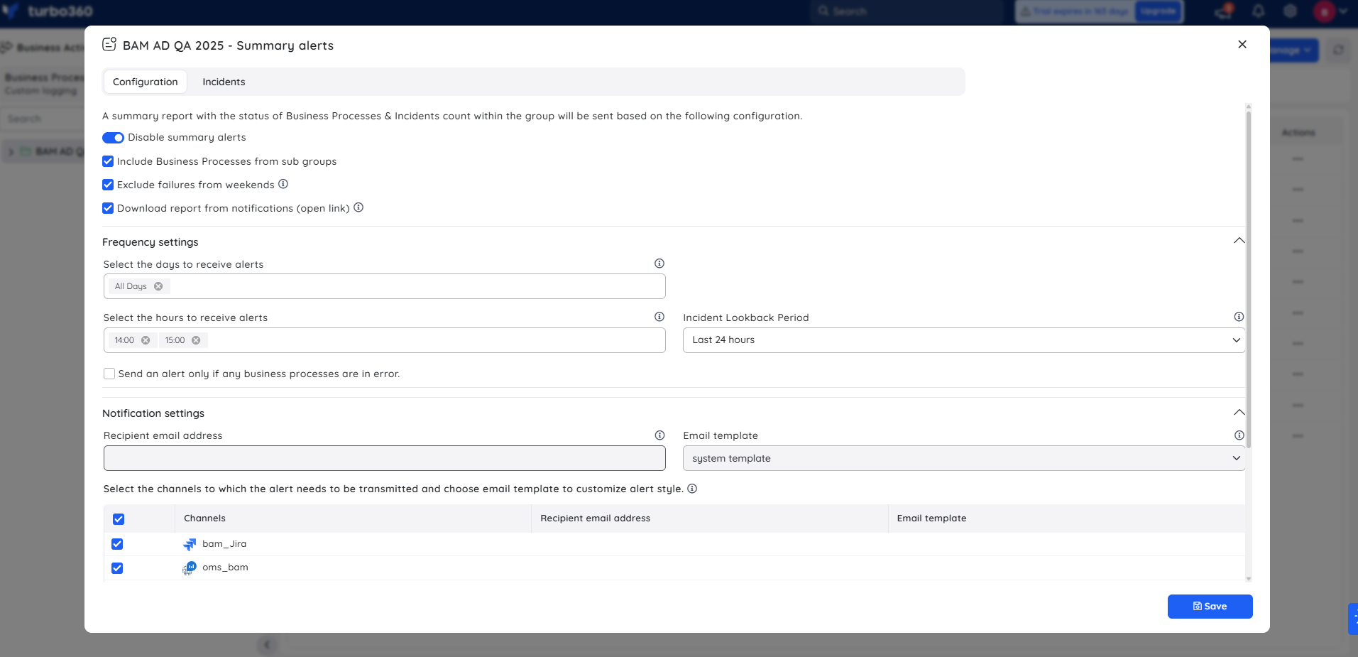 BAM summary alert configuration.png