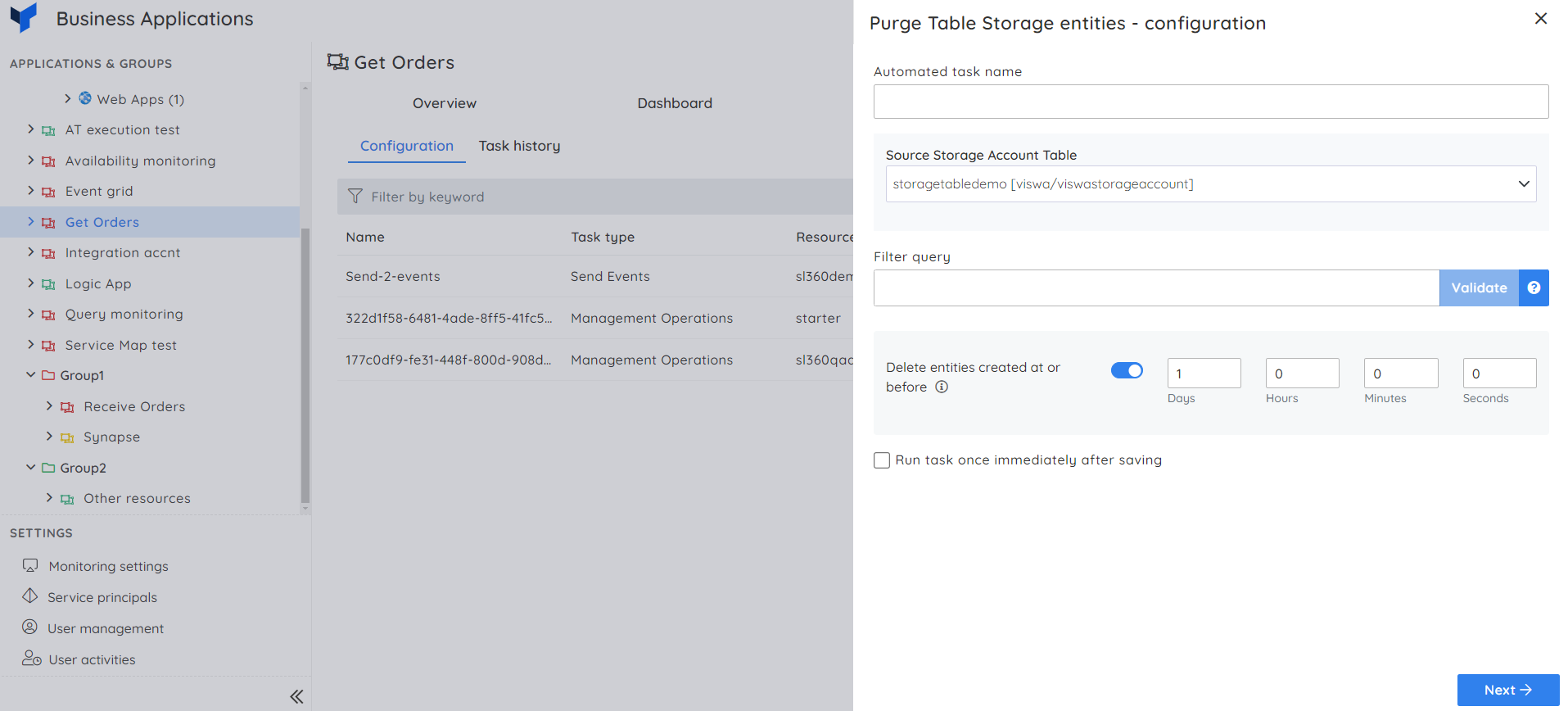 Purge Storage table entities.png