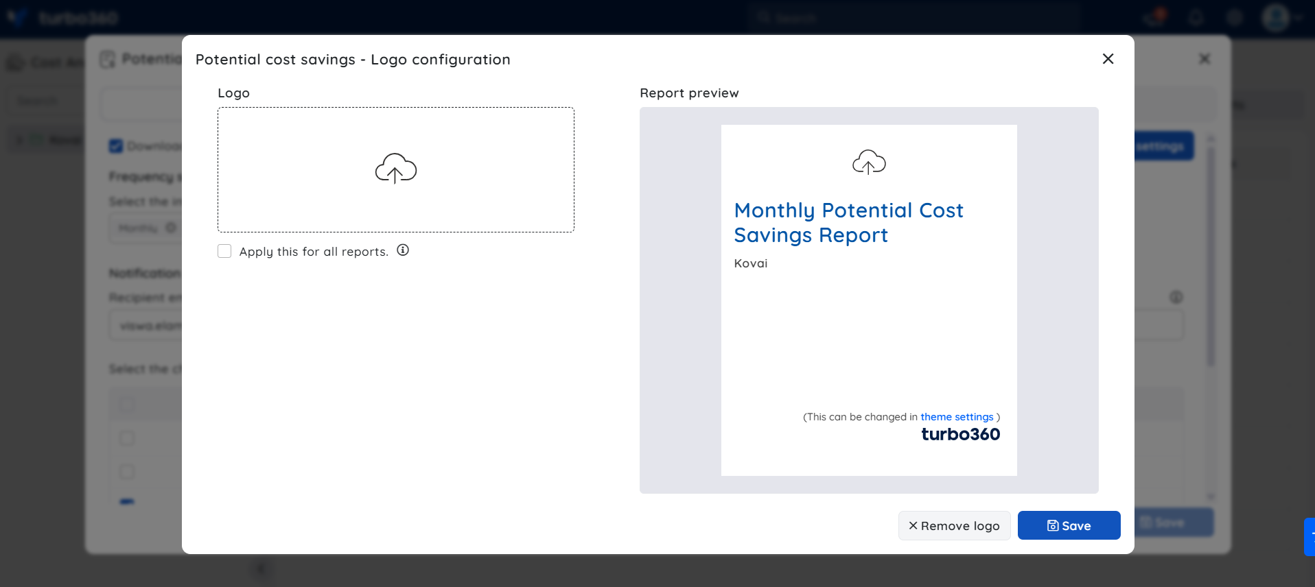 potential savings report - branding configuration.png