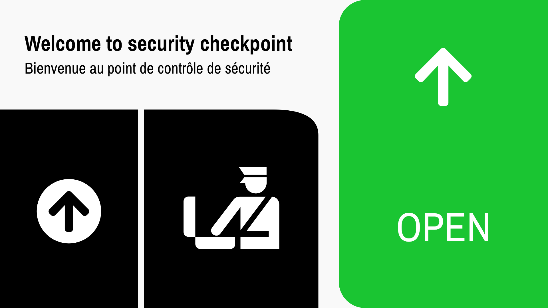 Dynamic wayfinding - SECURITY screens