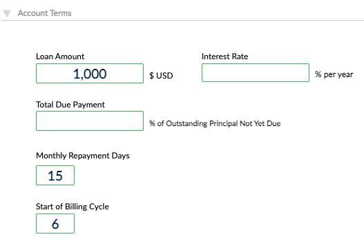 Set up billing cycles at account level