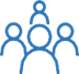 Decorative icon of a group of people