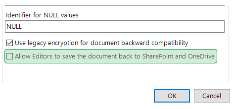 Allow Editors to save documents back to SharePoint and OneDrive